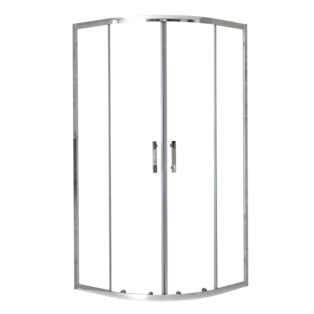 Milano Portland Chrome Reversible Quadrant Shower Enclosure - 700mm x 700mm