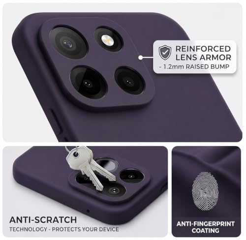 Image of FIRST MART Silicone Back Cover for OnePlus Nord 6 | Matte Purple Anti-Slip Grip Case, Scratch Resistant, Slim Fit | Pack of 1