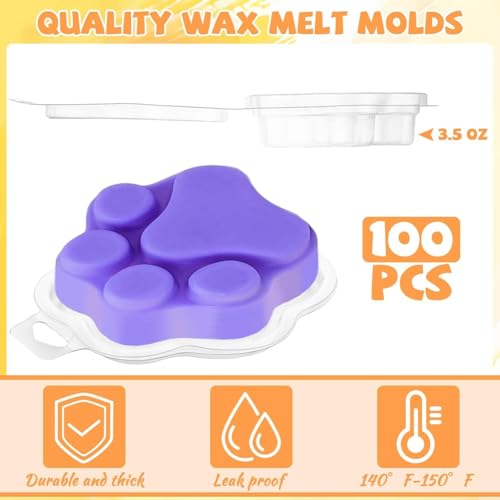 Moule de fonte de cire griffe de chat transparent vide x100