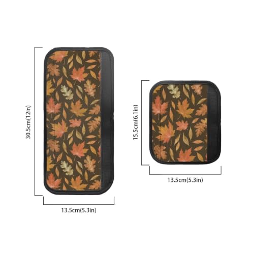 Image of Autumn Decor Refrigerator Door Handle Covers Set of 6 Washable Kitchen Appliance Decor Handles Keep Clean Anti-Slip Fridge Accessories Home Decor, Maple Fall Leaves