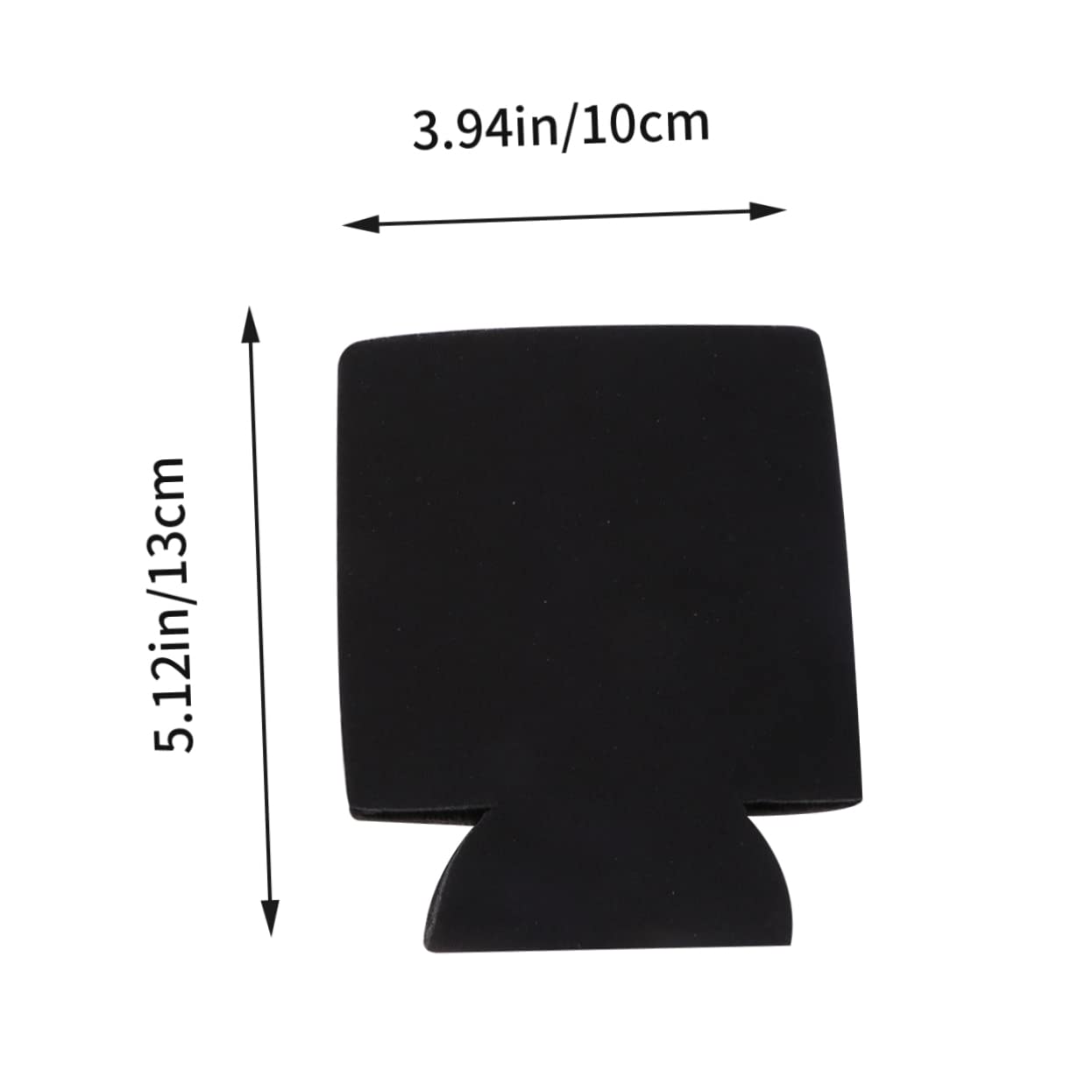 KOMBIUDA 10Pcs Black Beverage Can Insulator Sleeves Decorative Beer Covers for Parties Festivals and Home Use Beverage Decor for Special Occasions