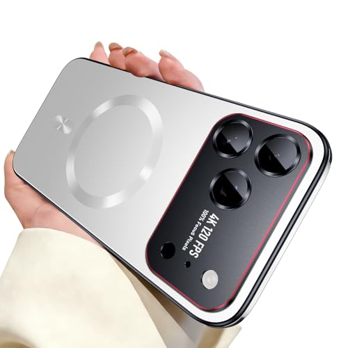 Image of for iPhone 17 Pro Max Case,Slim Design Compatible with MagSafe,Strong Magnetic Shockproof Military-Grade Protection for Screen & Camera Cover Case for 17 Pro Max,White