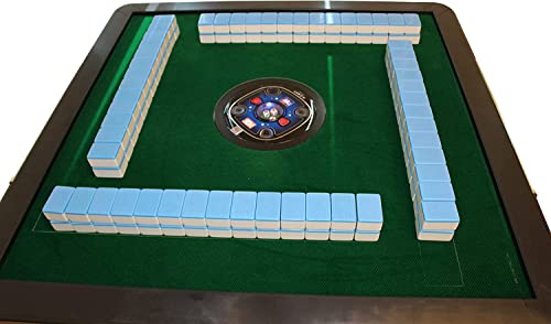 Mesa automática de Mahjong estilo comedor 4 patas con 4 cargadores USB miniatura 3