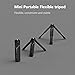 M-REMOTE Extendable Mini Camera Tripod, 360° Ball Head Cold Shoe Lightweight Portable Vlog Travel Selfie Stick Handle Grip Desktop Webcam Magnetic Tripod