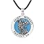 11j-St Michael-Leather Chain