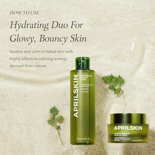 APRILSKIN Artemisia Squalane Hydra Gel Cream | Dry, Sensitive, Acne-Prone Skin | Vegan, Cruelty Free, Low pH, Soothing & Firming up | 50 ml | No sulfates and Artificial Fragrance