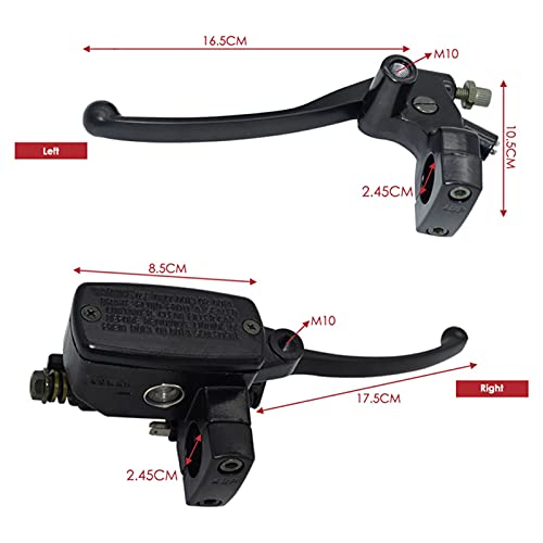 EEASSA Guidão de freio de embreagem de motocicleta 1 polegada 24,5 mm universal embreagem de freio d