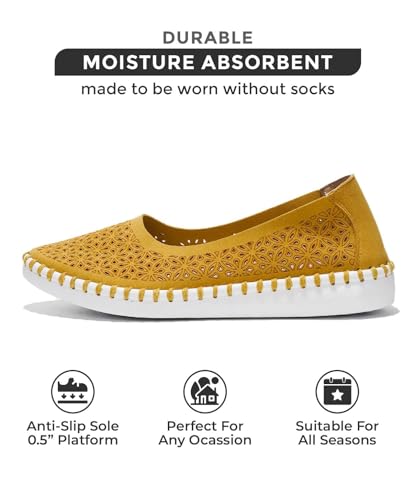 Image of Project Cloud Flats for Women Footwear, Memory Foam & Flexible Outsole Loafers for Women's Fashion Sneakers - Womens Shoes, Sockless Wear Machine Wash Shoes for Women (Petunia)