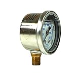 Liquid Filled Lower Mount Pressure Gauge with 1.5