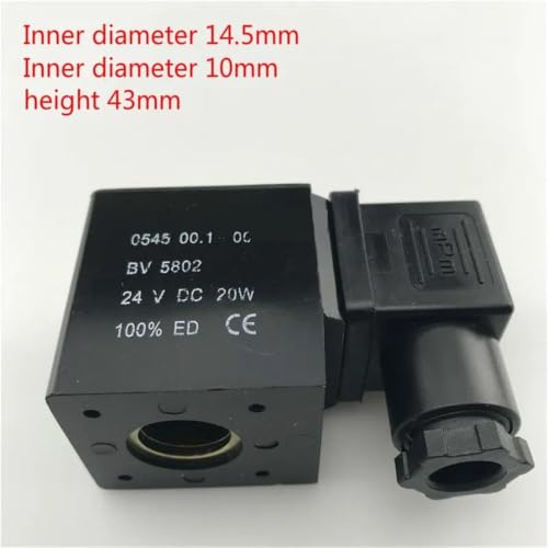 Bobina solenoide 0545 BV5802 con aislamiento térmico reforzado y dimensiones de 14,5x43mm 3
