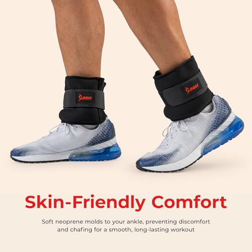 Sunny Health & Fitness Neoprene 3 LB Pair Ankle Weights - image 2