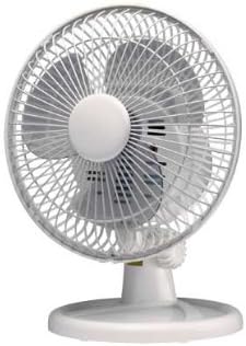 Argos Value Range White Oscillating Desk Fan - 7 Inch.