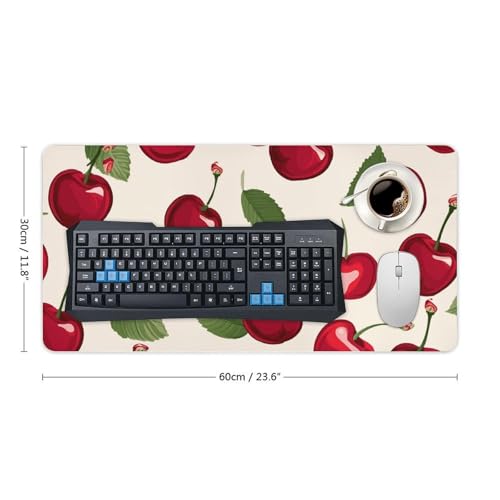 Desk Pad Protector con diseño cereza roja 24x12 pulgadas miniatura 2