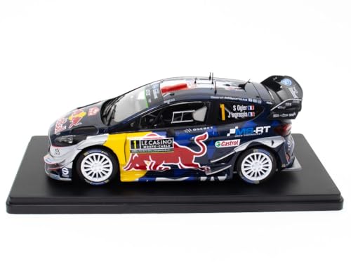 Modelo de coche a escala 1:24 OPO 10 compatible Ford Fiesta WRC miniatura 5