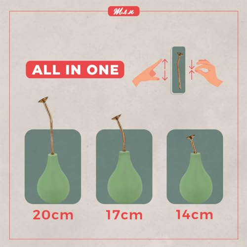 Ballbrause, Sprüher, um Ihre Pflanzen zu bewässern, Schonende Ballbrause, Zerstäuber Hand aus Kupfer, Wassernebel zu erzeugen und Ihre Blumen zu sprühen. (Set. 240 ml + 500 ml, mintgrün)