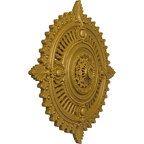 Image of Ekena Millwork Haylynn Ceiling Medallion, Pharaoh's Gold