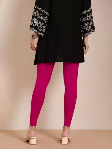 Image of TWIN BIRDS Women Viscose Ankle Leggings | Stretchable Kurti Wear Bottom