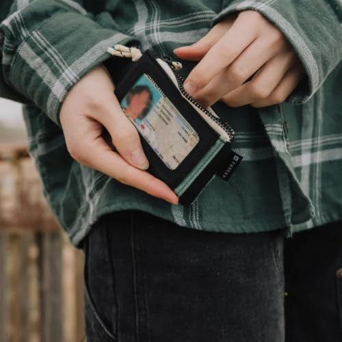 Image of Thread Wallets Pouch Wallet - Compact Zip Wallet with Clear ID Window, Coin & Card Pockets, and Key Stash - Lightweight Rip-Stop Travel Wallet for Men & Women (Ranger)