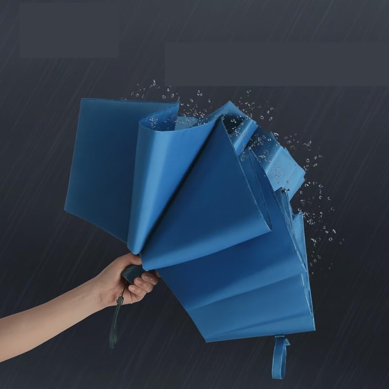 RENEESME Umbrellas for Rain Reinforced Umbrella Business Folding Umbrella Large Double Umbrella Strong Umbrella for Wind and Rain(Color:A)