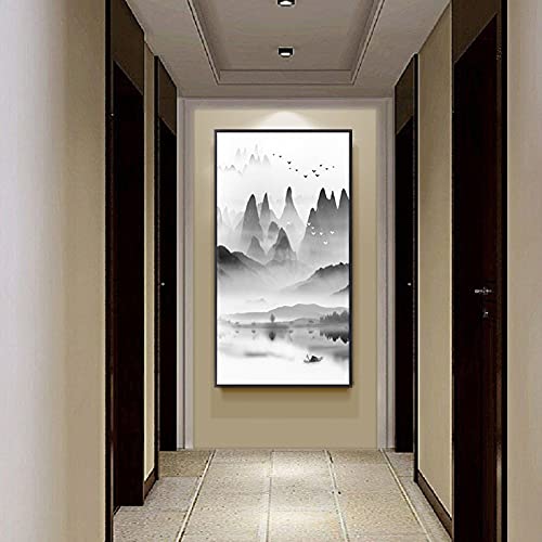 Peinture diamant paysage d'encre 5D DIY kit broderie grand format cadeau