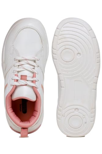 Image of ATHCO Womens Shine Women's Lace Up Sneakers Comfortable Shoes for Woman Walking & Casual Shoes Stylish Lightweight Design with Memory Foam Comfort