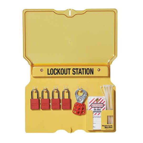 Image of Master Lock S1900VE410 Deluxe Lockout Tagout Padlock, Valve & Electrical Station
