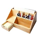 【Construction stable】Les éléments en bambou traités avec précision garantissent une stabilité anti-basculement même à pleine charge. La teinte chaude de bois et le grain discret s'harmonisent avec tous les styles d'intérieur – des bureaux minimalistes aux configurations de bureau à domicile confortables. La construction robuste résiste à une utilisation quotidienne sans perdre son élégance visuelle