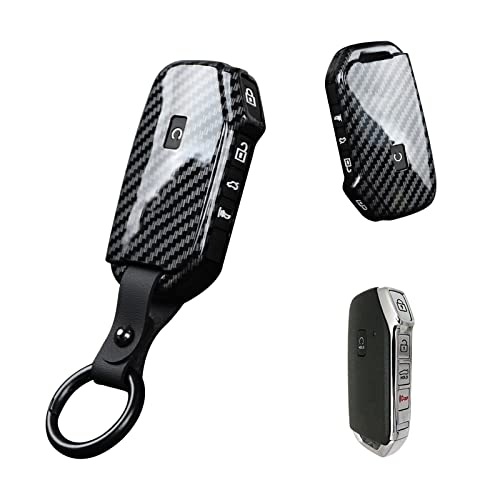 Coque en ABS noir brillant pour clé Kia Niro Sorento et Seltos