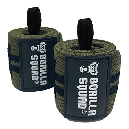 GORILLA SQUAD リストラップ 60cm 手首 サポーター 筋トレ ウエイトトレーニング ウエイトリフティング