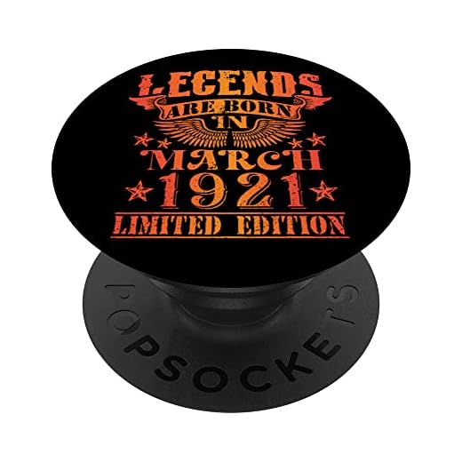 Cumpleaños Marzo 1921 Edición Limitada Regalo February PopSockets PopGrip Intercambiable