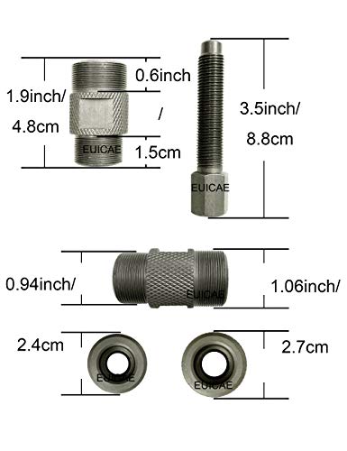 Image of EUICAE Spanner Wrench Set - Adjustable Wrench Holder, Hub, Flywheel, Sprocket, Fan Clutch Removal Tool for Scooter & Motorcycle Accessories (Type A+B)