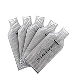 WineCloud Wine Travel Protector Bag - Double Padded Wine Bottle Sleeve for Lugggage, Airplane Baggage, and Cruise Travel - 5 Pack Reusable and Leakproof