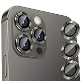 Buluby for iPhone 12 Pro 6.1 inch Camera Lens Protector Cover,3 PCS HD Tempered Glass Metal Full Cov