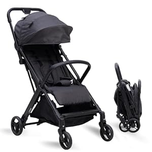COOL KIDS Baby Stroller,Umbrella Stroller with Automatic Fold,Baby Strollers with Pop Out Sun Canopy,Baby Airplane Travel Essentials(Black)