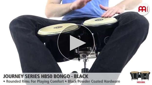 Meinl Percussion HB50BK Standard Size ABS Plastic Bongos