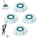Produktbild Sprifityy 4 Stück Ersatzkopf, Bodenwischer Ersatzbezug, 2-Faser-System, für Leifheit Clean Twist/Leifheit Clean Twist M Disc Mop Micro Set, Effiziente Wasseraufnahme Starke Dekontamination