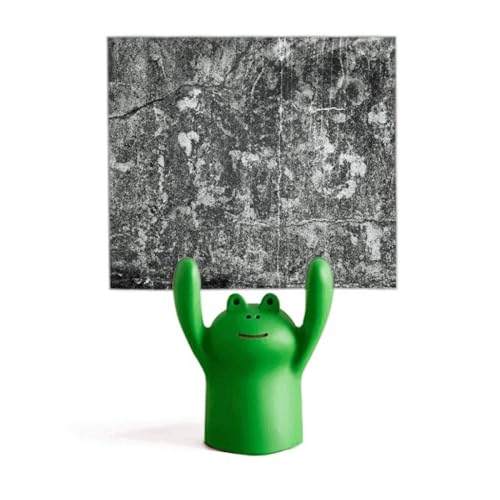 Support mural pour mémo grenouille : porte-bloc papier suspendu et range-notes adhésives