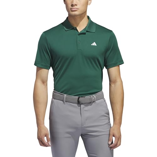 adidas Mens Mens Core Performance Polo Shirt Collegiate Green M