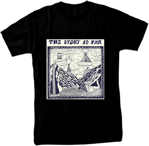 The Story So Far Men's Black Casual Tees Clothing Crew Neck Short Sleeve Top Clothing T-Shirt