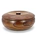 Ensaladera Madera Cuenco Frutero Tazones Aperitivos for Breakfast Serving Decoration con Tapa,22 * 8.5cm