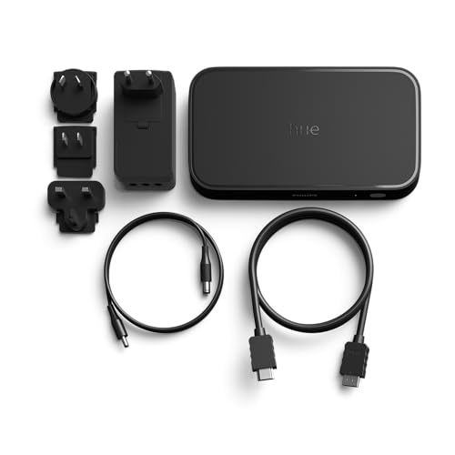 Image of Philips Hue Play HDMI Sync Box 8K - Smart HDMI Sync Box for TV, Gaming & Movies, Seamless Hue Light Integration with Philips Hue System, Dolby Vision & HDR10+ Compatible