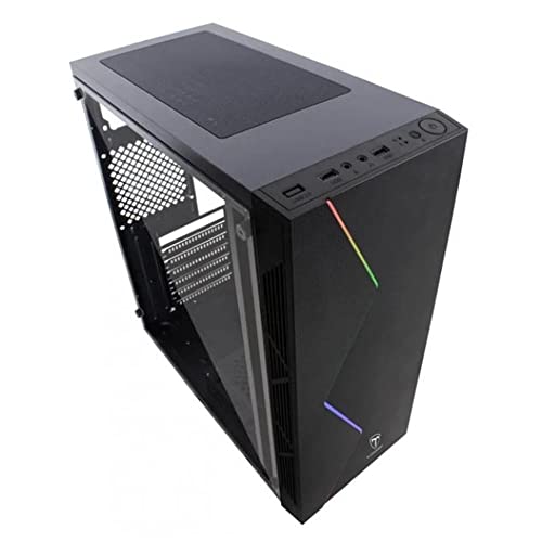 Gabinete Gamer T-Dagger TGC-P03B Preto RGB com Janela Lateral em Acrílico