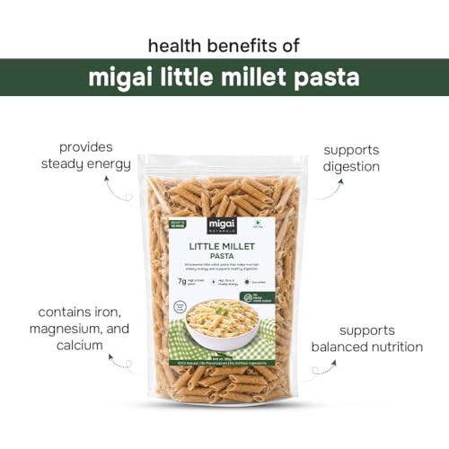 Image of Little Millet Pasta | 100% Natural | No Preservatives | Zero Sugar & Salt | Gluten-Free, High Fibre, Low Fat Millet Pasta | Healthy, Wholesome and Best Alternative for Kids & Adults