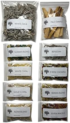 Purecense Gift Boxed Incense Variety Sampler: Set of 10 Incense