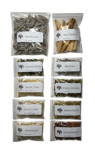 Purecense Gift Boxed Incense Variety Sampler: Set Of 10 Incense #TOP22