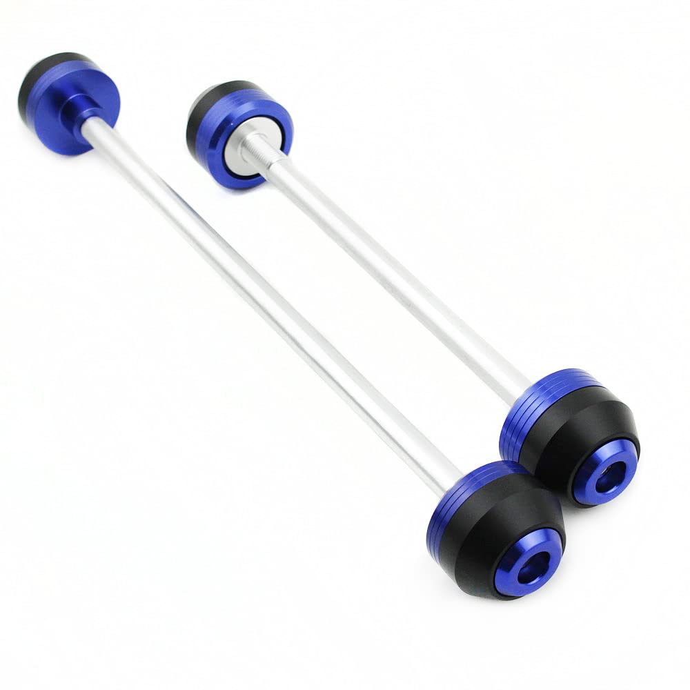 Racing Crash Protector Frame Slider Compatible With HAYABUSA GSXR1300 BKING 1999-2022 Front Rear Wheel Axle Fork Swing Arm Crashing Pad Black (Blue,B-KING 2008-2012)