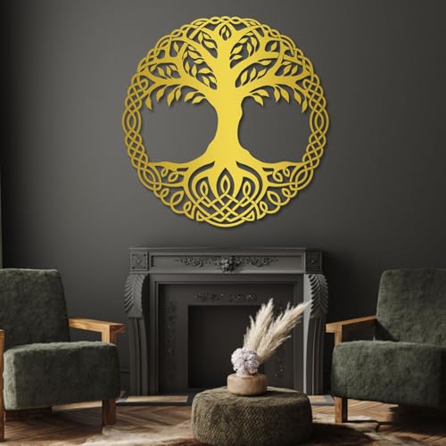 yumcake Tree of Life Metal Wall Art, Metal Tree of