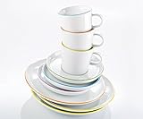 ARZBERG Cucina Colori Kaffeeservice 18tlg. bestehend aus: 6x Frühstücksteller Ø20cm, 6x Kaffee Tasse 0,22 ltr., 6x Kaffee Untertasse Ø15cm.
