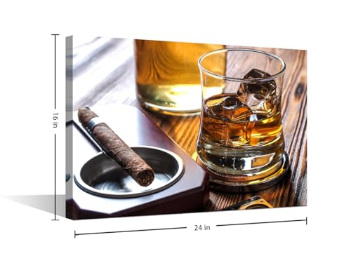 Tableau moderne verre de whisky de qualité supérieure pour bureau - 5