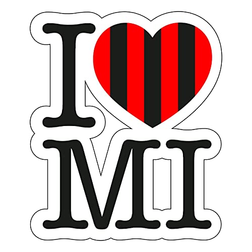 Expelia adesivo sagomato i love milan adatto per